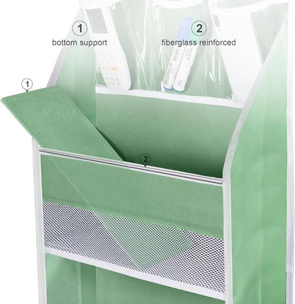Univivi 6-Shelf Over Door Hanging Organizer Fabric Baby Door Storage - Image 3