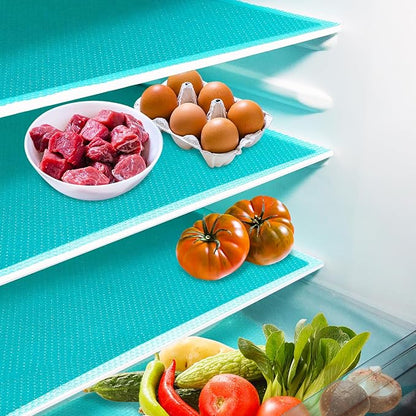 10Pcs Refrigerator Liners, Washable Fridge Liner Shelf Mats Refrigerator Pads by Daixers
