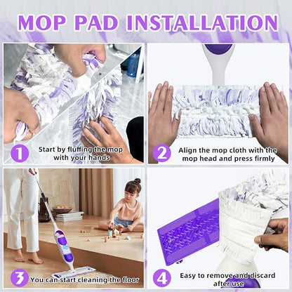10 Count ‌Disposable Heavy-Duty Power Mop Pads Refills - Image 6
