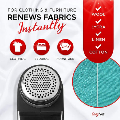 EasyLint Professional Fabric Shaver Lint Remover, Electric Sweater Shaver - Image 3