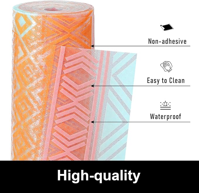 Cooyes Drawer and Shelf Liner, Non-Adhesive Shelf Liners - Image 2