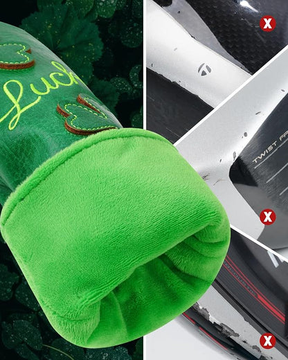 Golf Headcovers Golf Club Head Covers Four Leaf Clover Good Luck Charm - Image 6