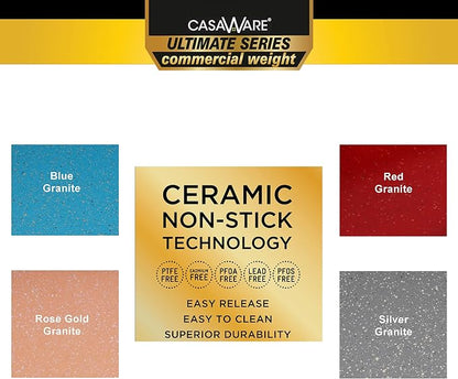 casaWare 15 x 10 x 3-Inch Ultimate Series Commercial Weight Ceramic Coated - Image 3