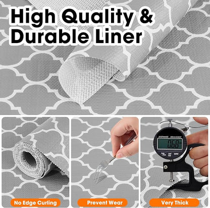 Drawer and Shelf Liner for Kitchen Cabinets Non-Adhesive, Non-Slip Cabinet - Image 5