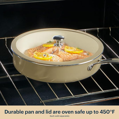 Pyrex 10-Inch Stock Pot Ceramic Cookware - Image 7