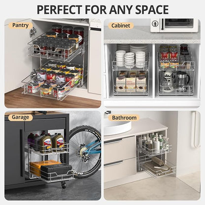 ZOINLIY Pull Out Cabinet Organizer, Versatile Slide Out Kitchen Organizers and - Image 7