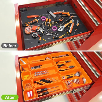 42 Pack Tool Box Organizer Tool Tray Dividers, Rolling Tool Chest Cart Cabinet - Image 2