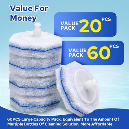 Cecailin® 60pcs Disposable Toilet Brush. Bathroom Cleaning. Disposable Bowl - Image 4