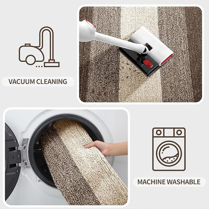Kitinjoy Indoor Outdoor Door Mat, 48x32 Non-Slip Absorbent Dirt Trapper - Image 5