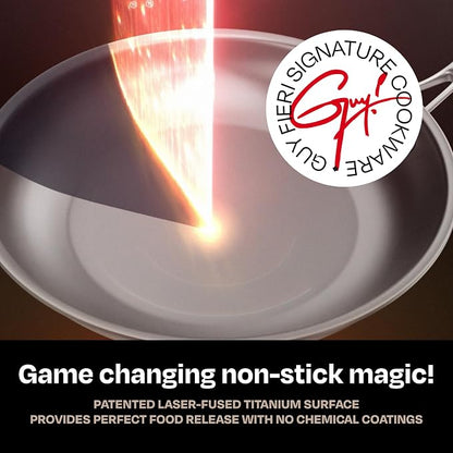 Guy Fieri's Flavortown Laser Titanium 2-Quart Sauce Pan - Image 4