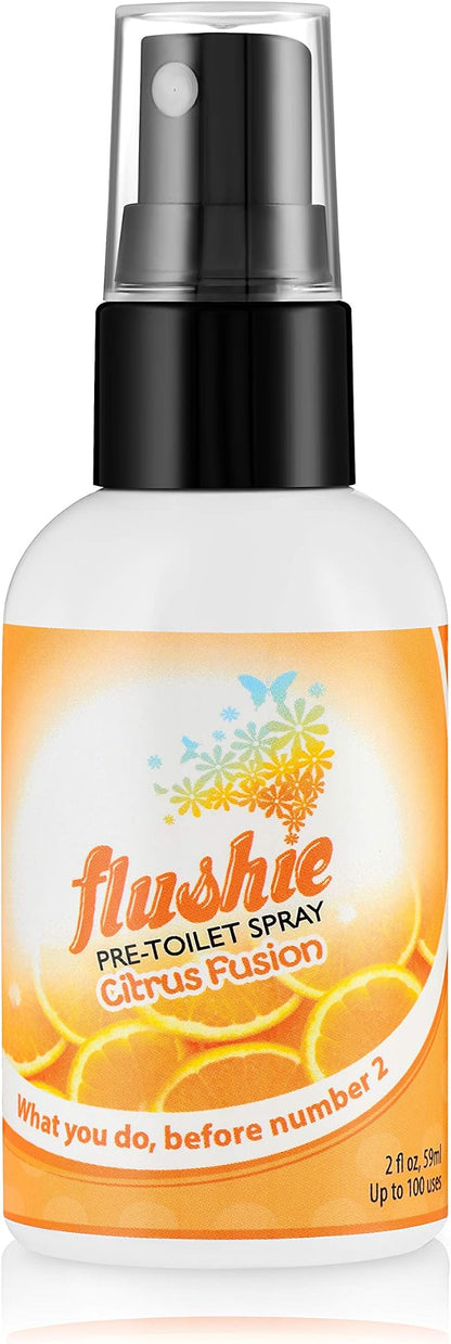 Flushie Pre-Toilet Sprays for Poop Travel Size Toiletries Bathroom Spray for by FlushiePre-ToiletSpray