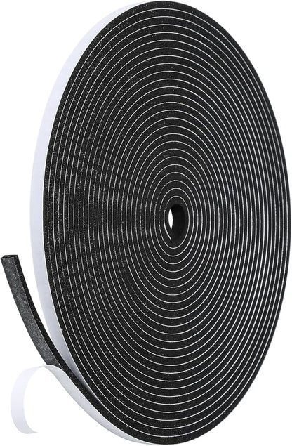 Weather Stripping Door Seal Strip- 1/4 Inch X 1/8 Inch X 26Feet, Strong Adhesive by Amzjjle