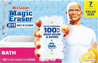 Mr. Clean Magic Eraser Sponge, Bathroom Cleaner, Soap Scum Shower & Tub Cleaner - Image 10