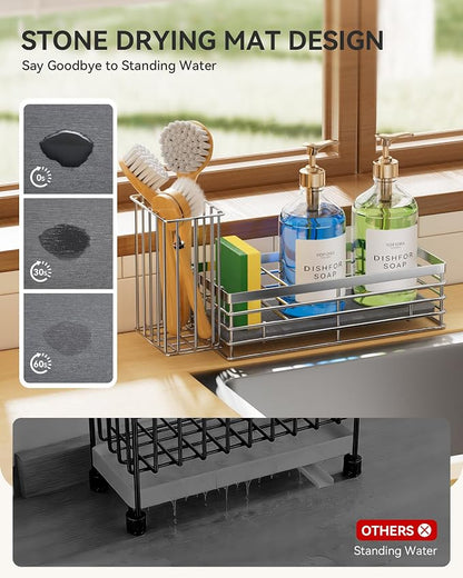 Yofidra Sink Caddy With Stone Drying Tray - Image 2