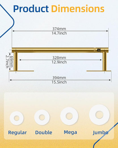 RUACQ Paper Towel Holder Under Cabinet, Wall Mounted or Adhesive Stainless - Image 6
