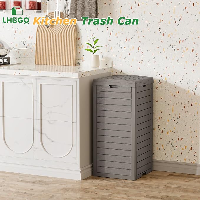 Outdoor Trash Can, 2 Set of 31 Gallon Garbage Can - Image 7