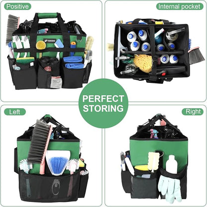 Large Rolling Cleaning Caddy Bag - Image 4