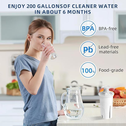 6-Pack Replacement Filter for Brita Pitcher and Dispensers, Water Filters - Image 6