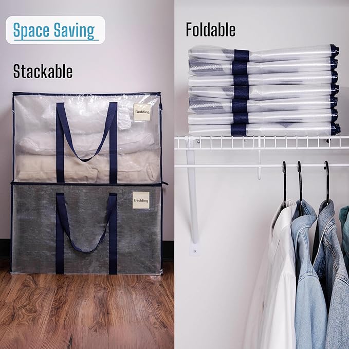 VENO 6 Pack Moving and Storage Bags, Heavy Duty, Alternative to Moving Boxes - Image 8