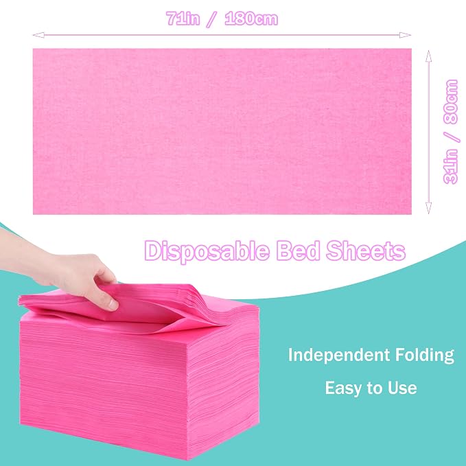 Disposable Bed Sheets for Massage Table 100 Pcs 31" x 71" Waterproof Massage - Image 7