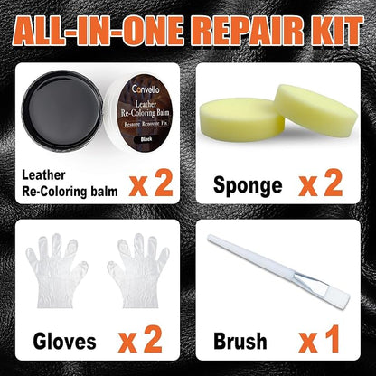 Black Leather Repair Kit, Leather Dye - Image 2