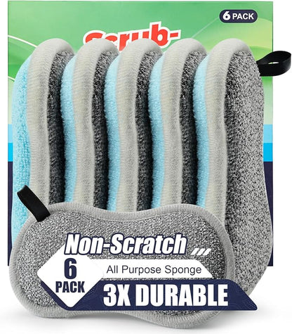 Dual Sided All-Purpose Sponges Kitchen, Dish Sponge by PANYEE