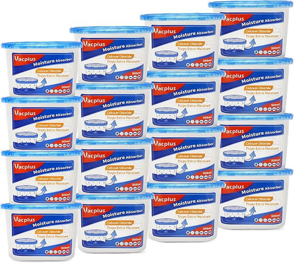 Vacplus Moisture Absorbers 16 Pack, 10.5 Oz, Humidity Absorber Boxes Attracts by Vacplus