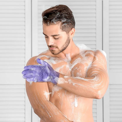Evridwear Exfoliating Dual Texture Bath Gloves - Image 9
