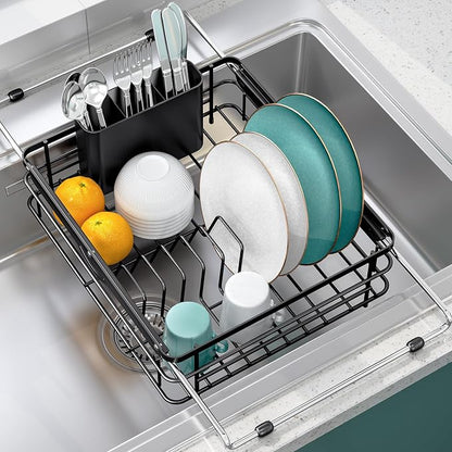 Over the Sink Dish Drying Rack, In Sink Dish Drying Racks, Expandable Dish Rack by TOOLF