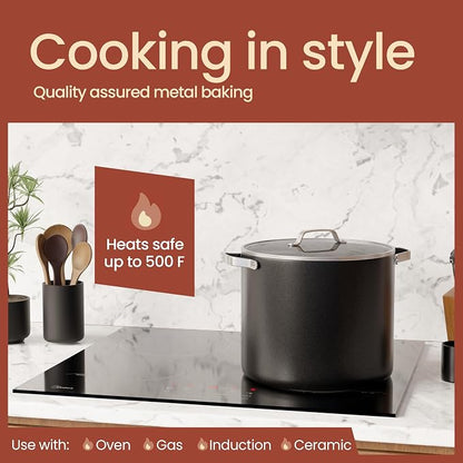 Bakken 12.5 Quart Ceramic Coated Stock Pot - Image 3