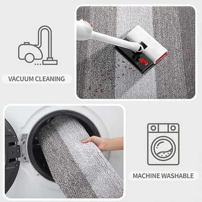 Kitinjoy Indoor Outdoor Door Mat, 59x36 Non-Slip Absorbent Dirt Trapper - Image 5