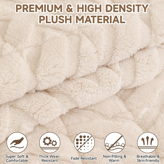 OTOB Plush Couch Cover for Dogs Washable, Non Slip Fuzzy Soft Armrest Backrest - Image 3