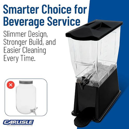 Carlisle FoodService Products Trimline Rectangular Beverage Dispenser Drink - Image 7