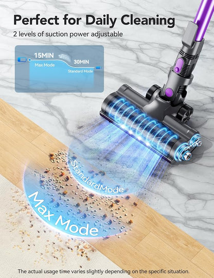 Cordless Vacuum Cleaner, Rapid Clean 23 Kpa Powerful Suction, 1.3 L Large - Image 2
