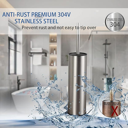 BGL Toilet Brush and Holder, Stainless Steel Toilet Brushes - Image 2