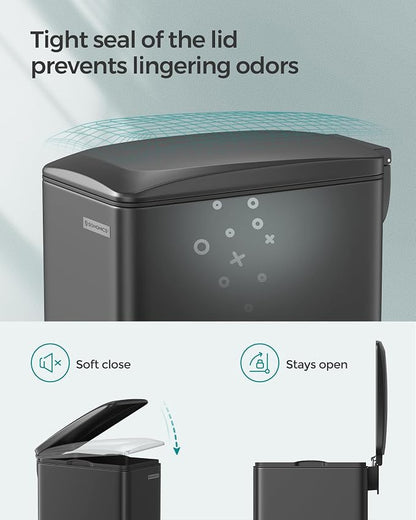 SONGMICS Slim Trash Can, 13-Gallon Garbage Can - Image 4