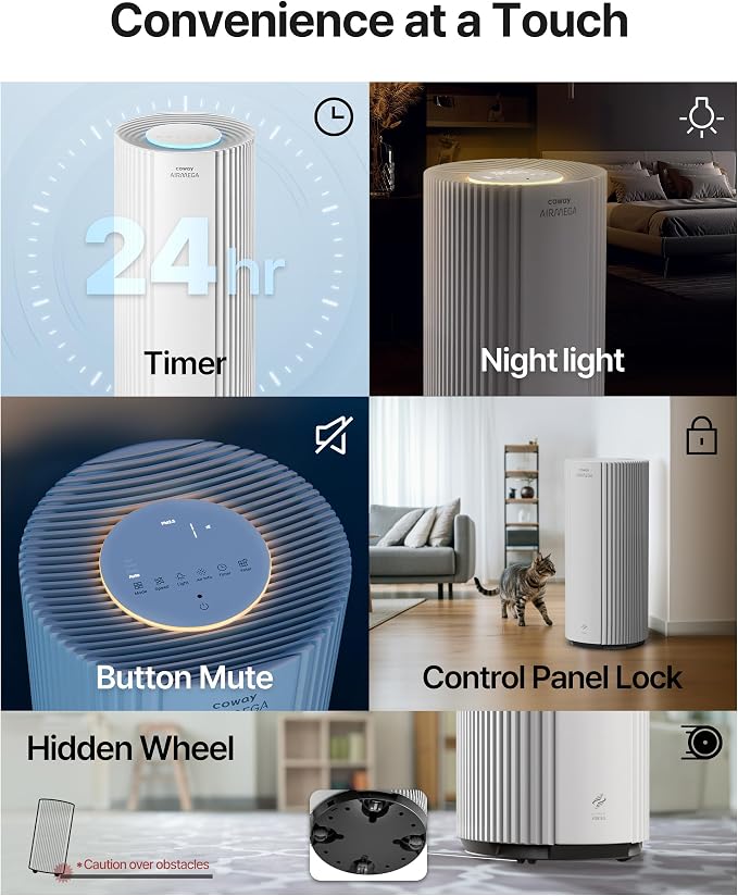 COWAY Air Purifiers for Large Room Whole Home Up to 3, True HEPA Filter for - Image 10
