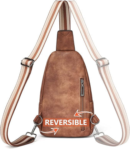 Sling Bag Crossbody Bags for Women Small Cross Body Bag Fanny Packs Chest Sling Purse for Daily Travel Leisure Sport