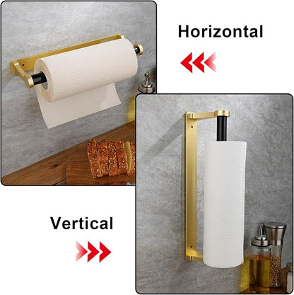 MONEER Paper Towel Holder Under Cabinet, Paper Towel Holder, Aluminum Alloy - Image 5