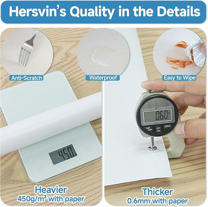 Shelf Liners 24 in x 20 ft Self-Adhesive EVA Drawer Mats, Cupboard Protector - Image 5