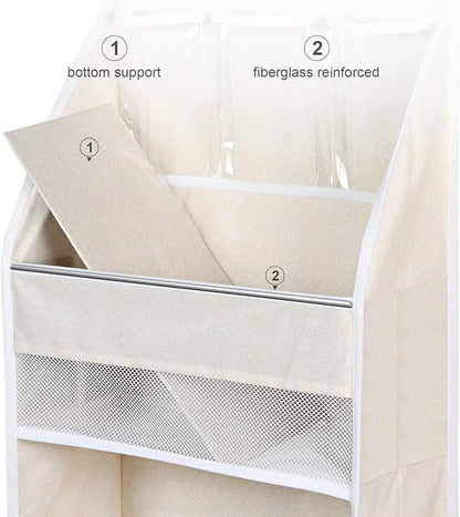Univivi 6-Shelf Over Door Hanging Organizer Fabric Baby Door Storage - Image 3