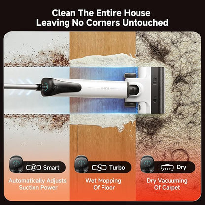 uwant D100 Wet Dry Vacuum Cleaner 180°Lay-Flat Vacuum Mop All in One - Image 3