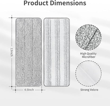 10Pcs Joymoop Mop Replacement Pads, 13 * 4.9'' Universal Mop Pads Mop Head - Image 2