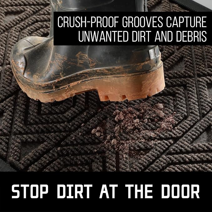 Yimobra Door Mat, Outdoor Indoor Entrance Welcome Mat, Heavy Entry Front Door - Image 4