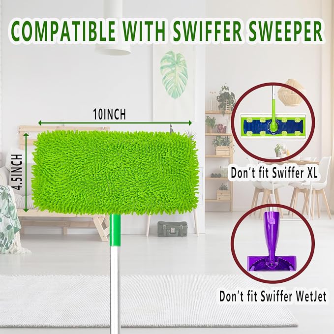 6Pack Reusable Microfiber Mop Pads - Image 3
