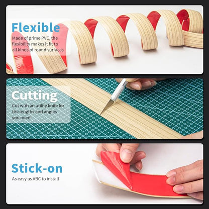 Art3d Self Adhesive Vinyl Transition Strip, Laminate & Tile Floor Divider - Image 6