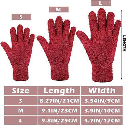 Patelai 3 Pairs Microfiber Plant Dusting Gloves Leaf Cleaning Gloves - Image 3