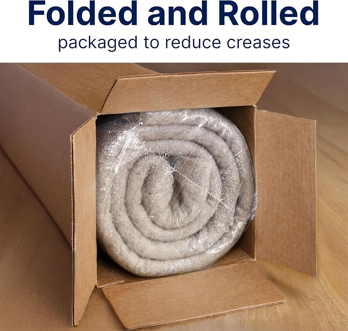 RUGPADUSA - Eco-Plush - 11'x13' - 1/2" Thick - 100% Felt - Luxurious Cushioned - Image 8