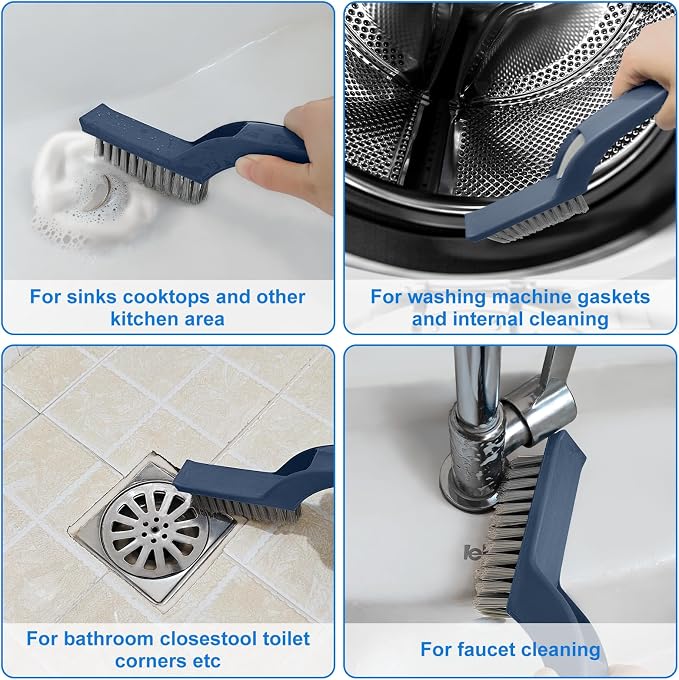 Cleaning Brush - QAGOBDI Hard Bristle Crevice Cleaning Brush - Image 7