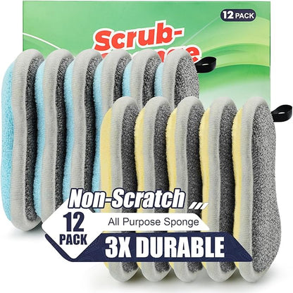Dual Sided All-Purpose Sponges Kitchen, Dish Sponge by PANYEE